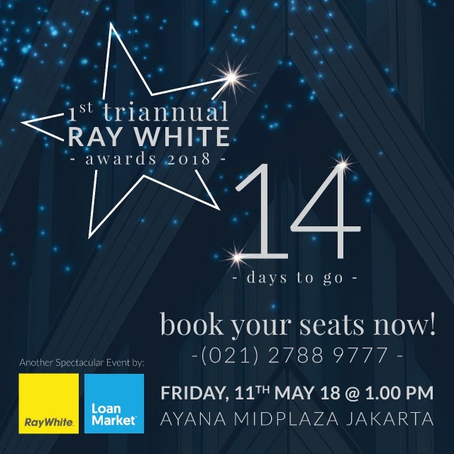 14 Days to Go Until our Spectacular Event of the Year, “The 1st Triannual Ray White Awards 2018”